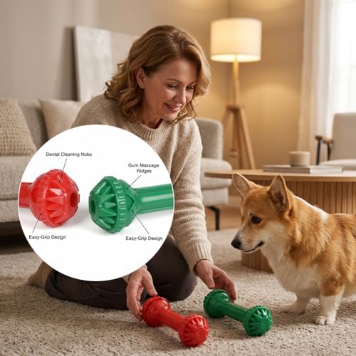 Dog Toys for Aggressive Chewers, Dog Chew Toys, Dog Bone Toys, 2 Packs