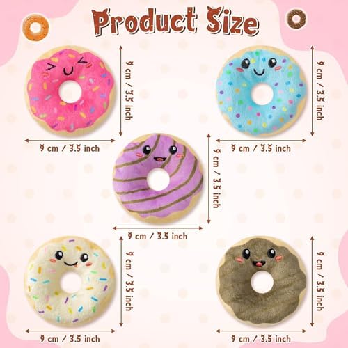 L1rabe Donut Catnip Stuffed Toys for Cats, for Kitten Lovers