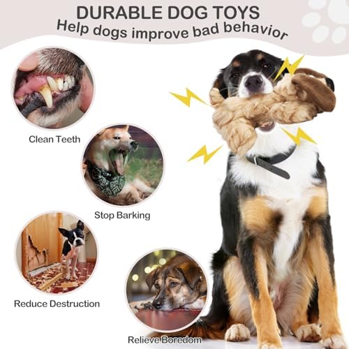 JKW Plush Dog Toy, Squeaky & Stuffed Puppy Toy, Small & Medium Dog Toy
