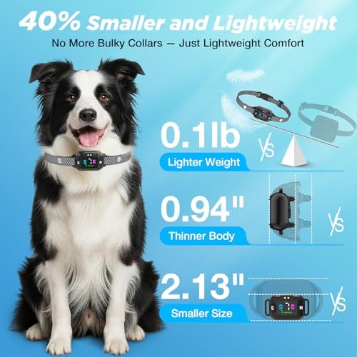 Dog Bark Collar for Small Dogs 5-25lbs, Humane Anti-Barking Device