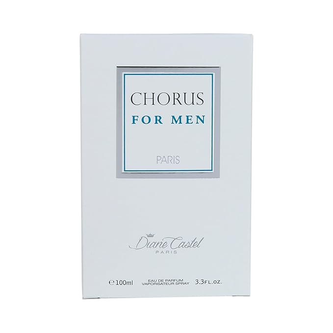 Diane Castel Chorus - Cologne for Men - Mens Cologne with Bergamot, Mandarin, and Green Apple Top Notes - Fresh Fragrance - Long Lasting - 3.3 oz