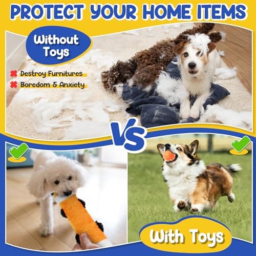 Puppy Toys for Teething, 9 Pack Cute Dog Chew Toys for Small Dogs