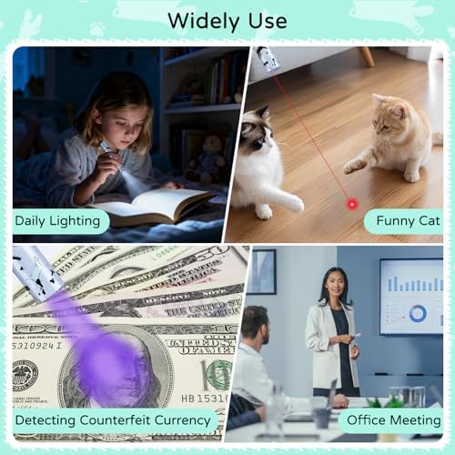 TBTeek Cat Toy, Rechargeable, Battery Screen, Cute Fun Creative Body | 7 Adjustable Patterns for Fun Chase Play Exercise Interactive Kitten Pet Dog Chase Toy