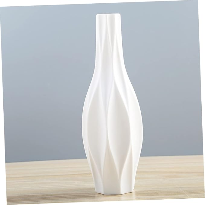 Decorative Vase 1pc Floor Planter Indoor Minimalist Home Decor Flower Vase Wedding Centerpiece White Flower Arrangement Ornaments Juicy