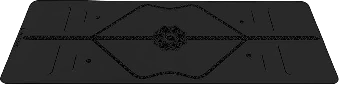 Liforme Printed Yoga Mat Collection - Free Yoga Bag Included - Patented Alignment System, Warrior-like Grip, Non-Slip, Eco-friendly, Sweat-resistant, Long, Wide and Thick for Comfort
