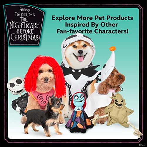 Disney Nightmare Before Christmas Jack Skellington Flattie Dog Toy, 10 Inch