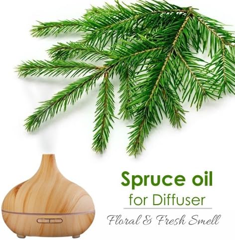 Salvia Spruce Oil 15 ml (0.51 fl oz) – Steam Distilled Fresh Conifer Aromatic Oil for Energizing Diffusion Blends, Masculine Perfumery & DIY Fragrance