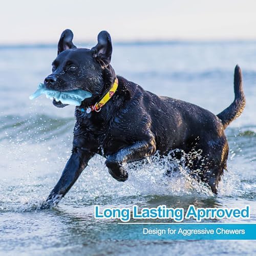 PETSTA Dog Chew Toys for Aggressive Chewers, Durable Dog Toys for Large Dogs, Heavy Duty Dog Toys/Large Dog Toys/Indestructible Dog Toys, Tough Dog Toys for Medium/Large Dogs Breed (New 4 Pack)