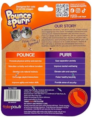 3-Pack Plush Catnip Cat Toys - Seashine Series