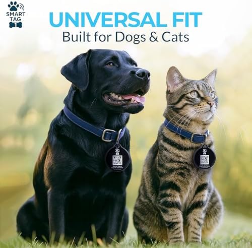 Smart Tag One™ Pet ID Tag by Sky Peak – Smart Dog Tag with QR Code + NFC Digital ID | Instant Lost Pet Alerts | No Batteries, No App | Waterproof Dog & Cat Tag