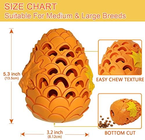 Lasts 6X Longer Chew Toy for Power Chewers, Indestructible for Training | Tough Treat Dispenser for Large Dogs, Durable Puzzle, Good for Dental Health, Easy to Clean