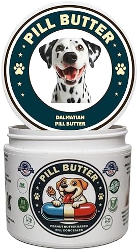 Peanut Butter Dog Pill Wrap - Dalmatian Label