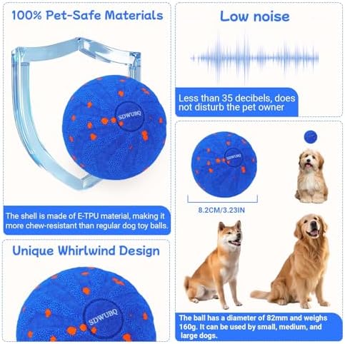 Smart Interactive Dog Toy for Medium and Large Dogs(Blue)