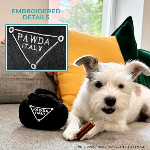 Haute Diggity Dog Pawda Handbag Plush Dog Toy, Designer Parody Chew Toys