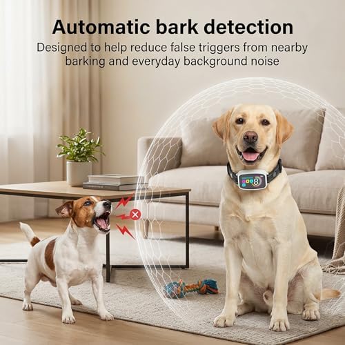 Automatic Bark Collar, with Bark Detection, for Dogs 10-120 lbs