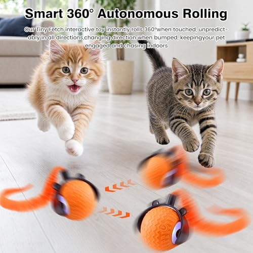 ZUAMEGUCat Toys for Indoor Cats - Interactive Rolling Ball