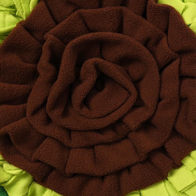 Vedem Small Animal Snuffle Mat Fleece Foraging Mats Interactive Feeding Toy Rabbit Guinea Pig Rat Hamster Anti Slip Treat Dispenser (Avocado)
