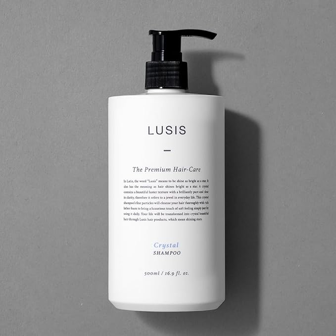 LUSIS, Crystal Shampoo, Hair Clinic, Scalp Care, Korea-approved shampoo for hair loss care, EWG green grade ingredients,500ml (K-Beauty Shampoo)