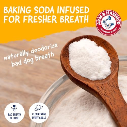 Arm & Hammer Nubbies T-Bone Dental Dog Chew Toy, Peanut Butter, 24-Pk