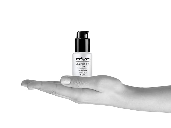 Raya Glycolic Gel GX-50 | Face Exfoliator & Serum | Against-Wrinkle Facial Serums with AHA for Oily & Break-Out Skin | Clears Blemishes, Reduces Oiliness & Fine Lines