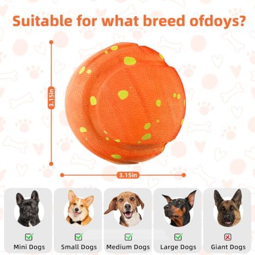 Interactive Dog Ball Toy, Auto Moving, 3 Modes, Waterproof USB Rechargeable