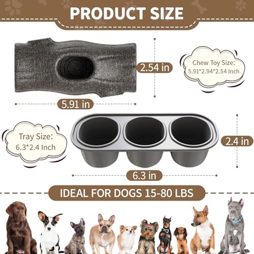 Dog Toys for Aggressive Chewers, Frozen Treat Holder Interactive Chew Toy