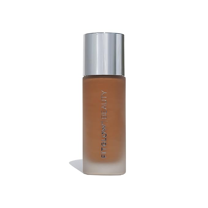 Fitglow Beauty Foundation+ | Vegan Skin-Treating Foundation with Peptides & Plant Collagen | Buildable Medium-Full Coverage, Natural Finish | Hydrating, Anti-Aging, Pore-Friendly | F6-30ml