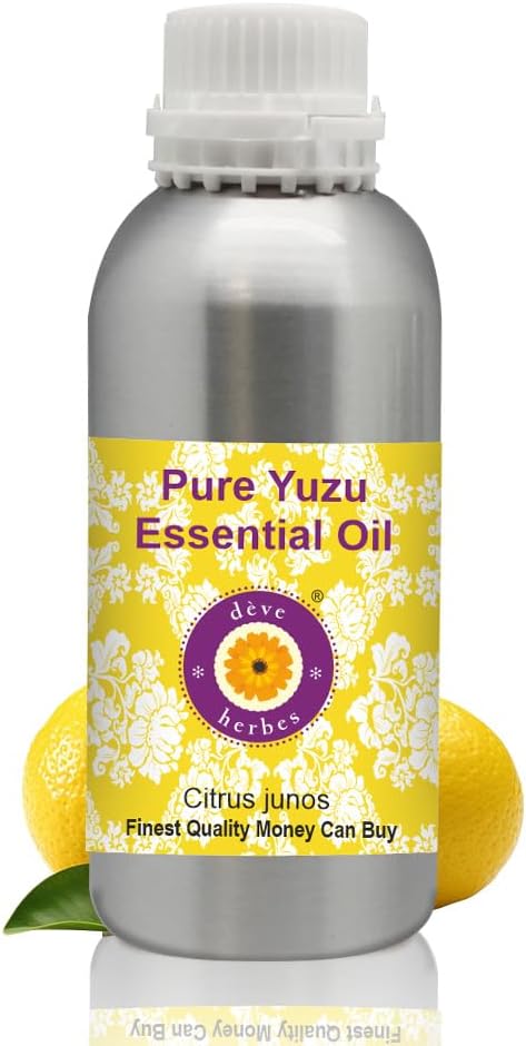 dève herbes Pure Yuzu Oil (Citrus junos) Cold Pressed 1250ml (42 oz)