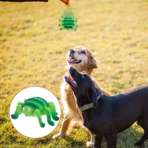 Abaodam Squeaky Latex Dog Toy Small Puppy Teething Chew Toy for Dogs and Cats Spider and Ladybug Figurine Interactive Pet Plaything for Chewers