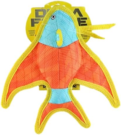 Tuffy® - DuraForce® : Angel Fish Dog Toy: Ultra Durable Plush Toy with Multiple Layers & Reinforced Seams, Washable and Floats, DuraForce® Construction