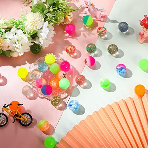 Cindeer 24 Pack 1.25 Inch Cat Bouncy Balls Interactive Cat Ball