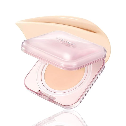 CLIO Kill Cover Mesh Glow Essential Cushion Foundation, Buildable Ultra-Fit Coverage with Glow Finish, Long-Lasting Hydration, Natural Cover for Radiant Skin, Korean Foundation (19N PORCELAIN)