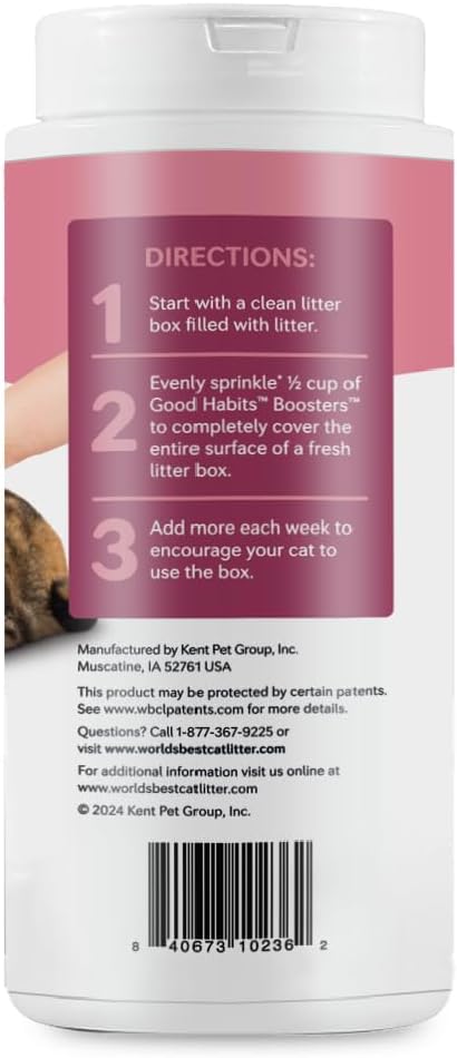 World's Best Cat Litter Boosters Good Habits Additive, 18 oz Canister