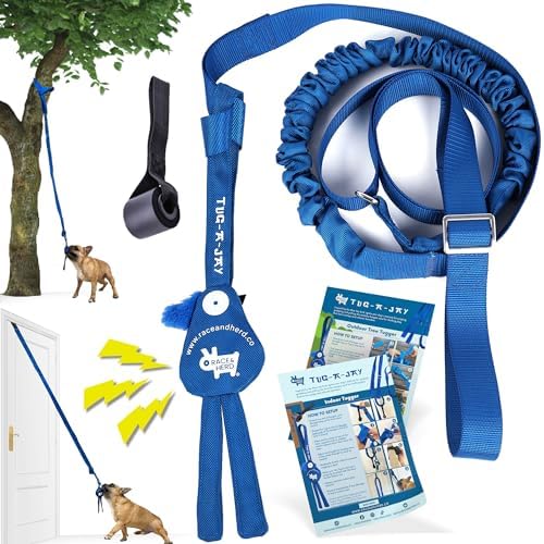 Race&Herd Tug-A-Jay Tether Tug Outdoor Dog Toy — Bungee Tug Rope