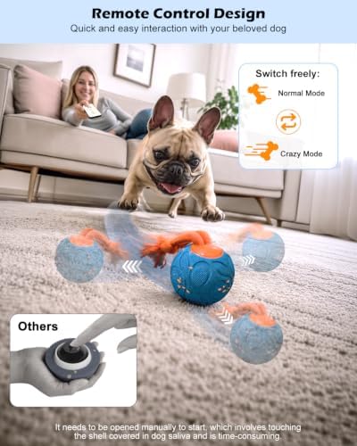 CloudValley Smart Interactive Dog Toy with Remote Control, E-TPU Material