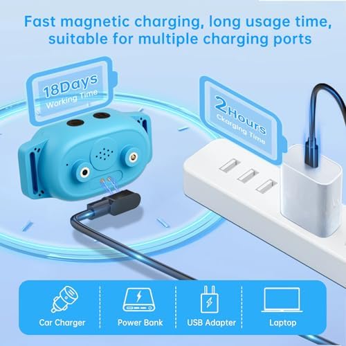 Dog Bark Collar, Rechargeable Bark Collar for Large Dog, IP67 Waterproof Anti Barking Collar Dogs with Adjustable Sensitivity for Medium and Small Dogs (DEEP Blue)