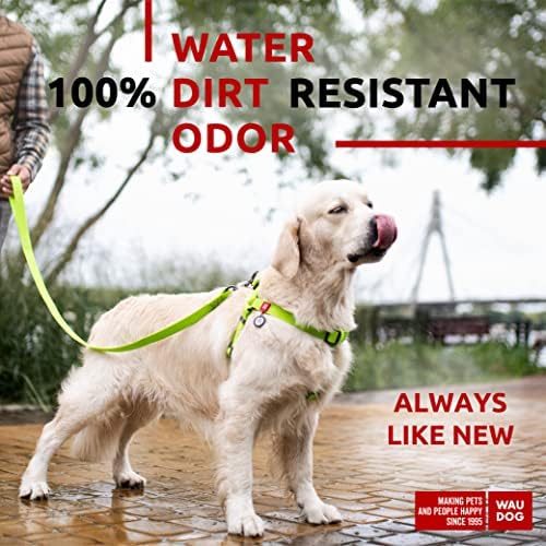 WAUDOG Waterproof Dog Harness with QR Code Tag & Metal Clasp