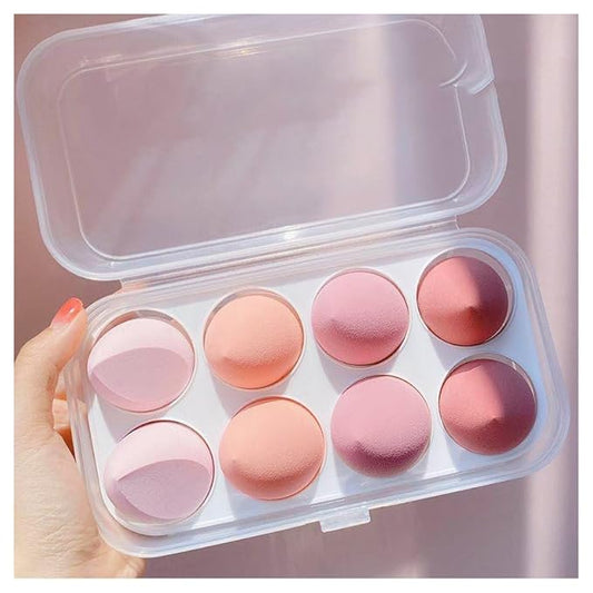 Premium Makeup Sponges Set 8PCS Beauty sponges Blending Blenders with Holder, Flawless for Cream, Powder and Liquid