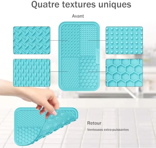 MateeyLife Lick Mat for Dogs & Cats, Slow Feeder Licking Pads for Boredom