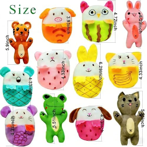 30 Pack Puppy Squeaky Dog Toys,Plush Small Dog Toys Bulk with Squeaker