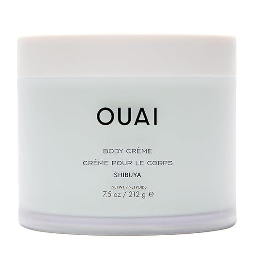 OUAI Body Cream, Shibuya - Hydrating Whipped Body Cream with Cupuaçu Butter, Coconut Oil and Squalane - Softens Skin and Delivers Healthy-Looking Glow - Sulfate Free Skin Care (7.5 Oz)