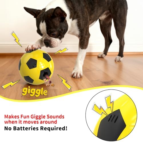 Interactive Dog Toys Treat Puzzle Dispensers Giggle Dog Ball