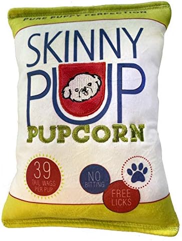 Huxley & Kent Power Plush Squeaky Dog Toy, Skinny Pup
