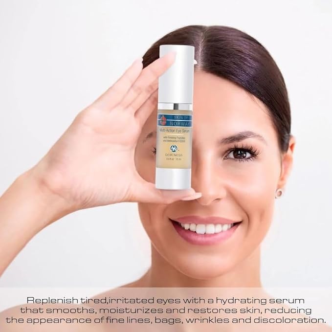 Geir Ness Skin of Norway Multi-Action Eye Serum - Firming Peptides - Illuminate Dark Circles - for Tired and Puffy Eyes