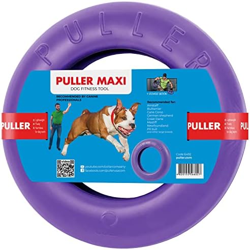 COLLAR Puller Dog Toy Ring for Small Medium Large Dogs Fetch Floating Disc