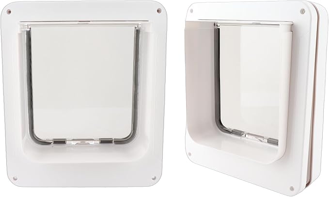 Smart Cat Door Automatic Sensing with Collar Activated Easy Installation Pet Door for Home