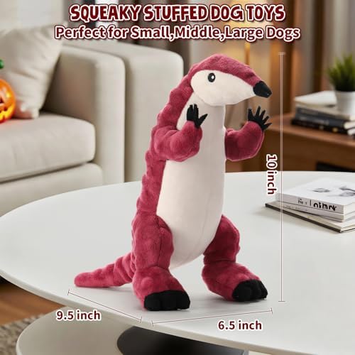 loncoldy Plush Chew Toys for Dogs Squeaky Dog Toys for Medium Small Dogs Tough Stuffed Animal Plush Dog Toy to Keep Them Busy