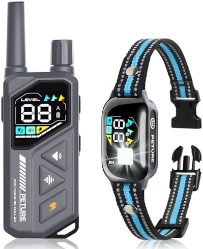 2 in 1 Shock Collar for Dogs 7-120lbs, Automatic Bark Collar with Remote Control, 3300ft IPX7 Waterproof E Collar for Large Medium Small Dogs with Beep (1-9), Vibration(1-16), Safe Shock(1-99)