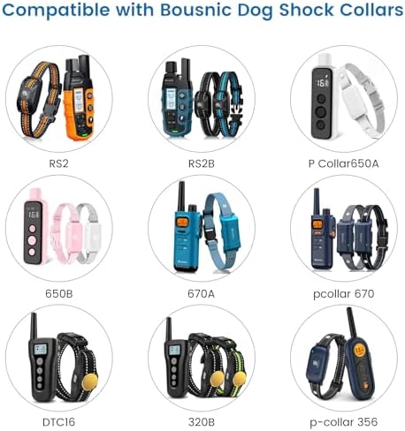 Charger for Bousnic Dog Shock Collar, 6-in-1 Training Collar Charging Cable