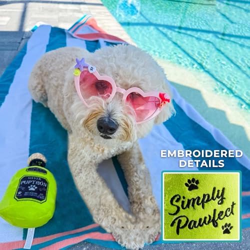 Haute Diggity Dog Puptron Tequila Plush Dog Toy, Drink Parody Chew Toys